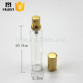 30ml chinese perfume empty glass tube bottle with golden cap